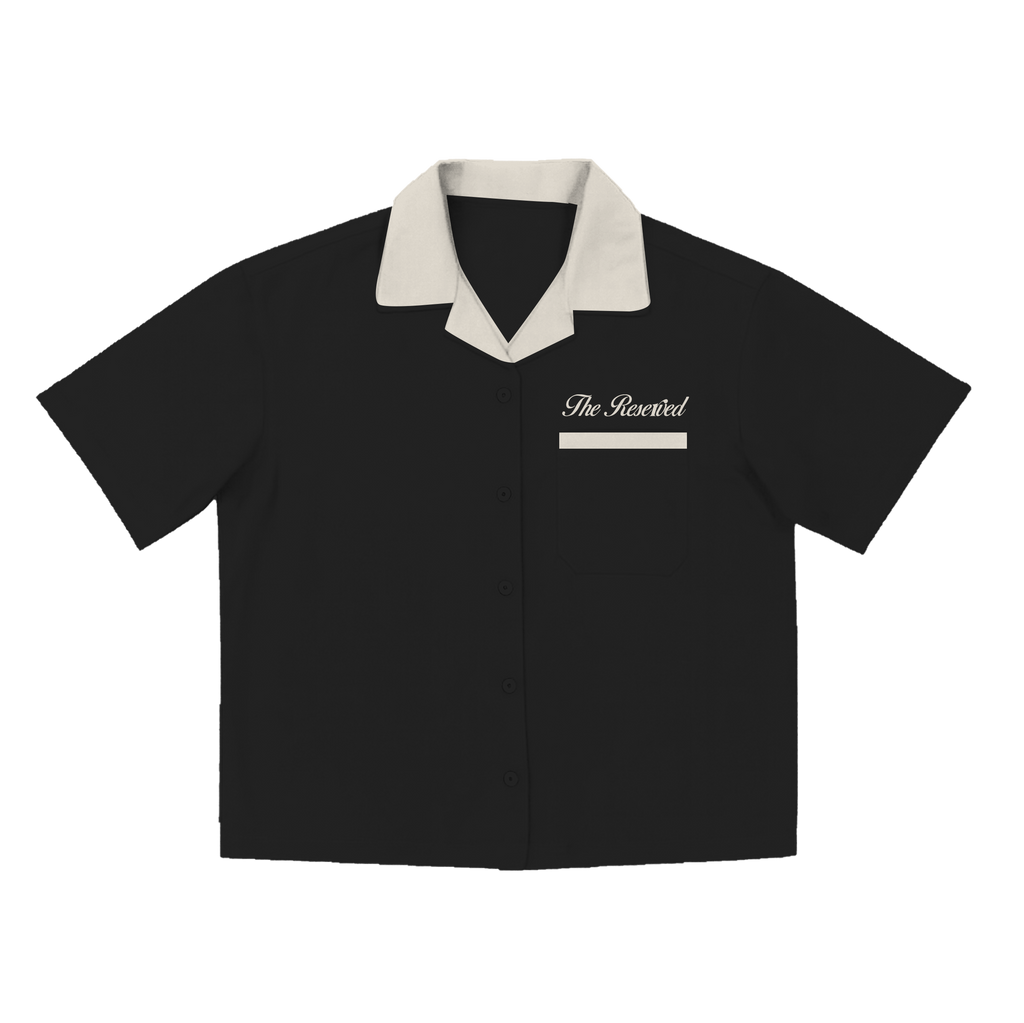 "SCRIPT" CAMP COLLAR POLO